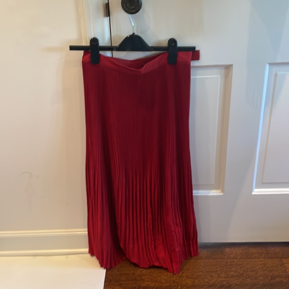 & Other Stories Long Red Skirt